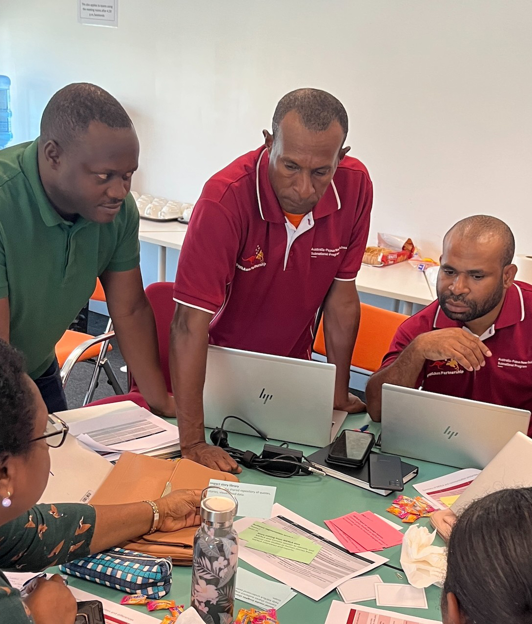 Abt PNG staff at a workshop