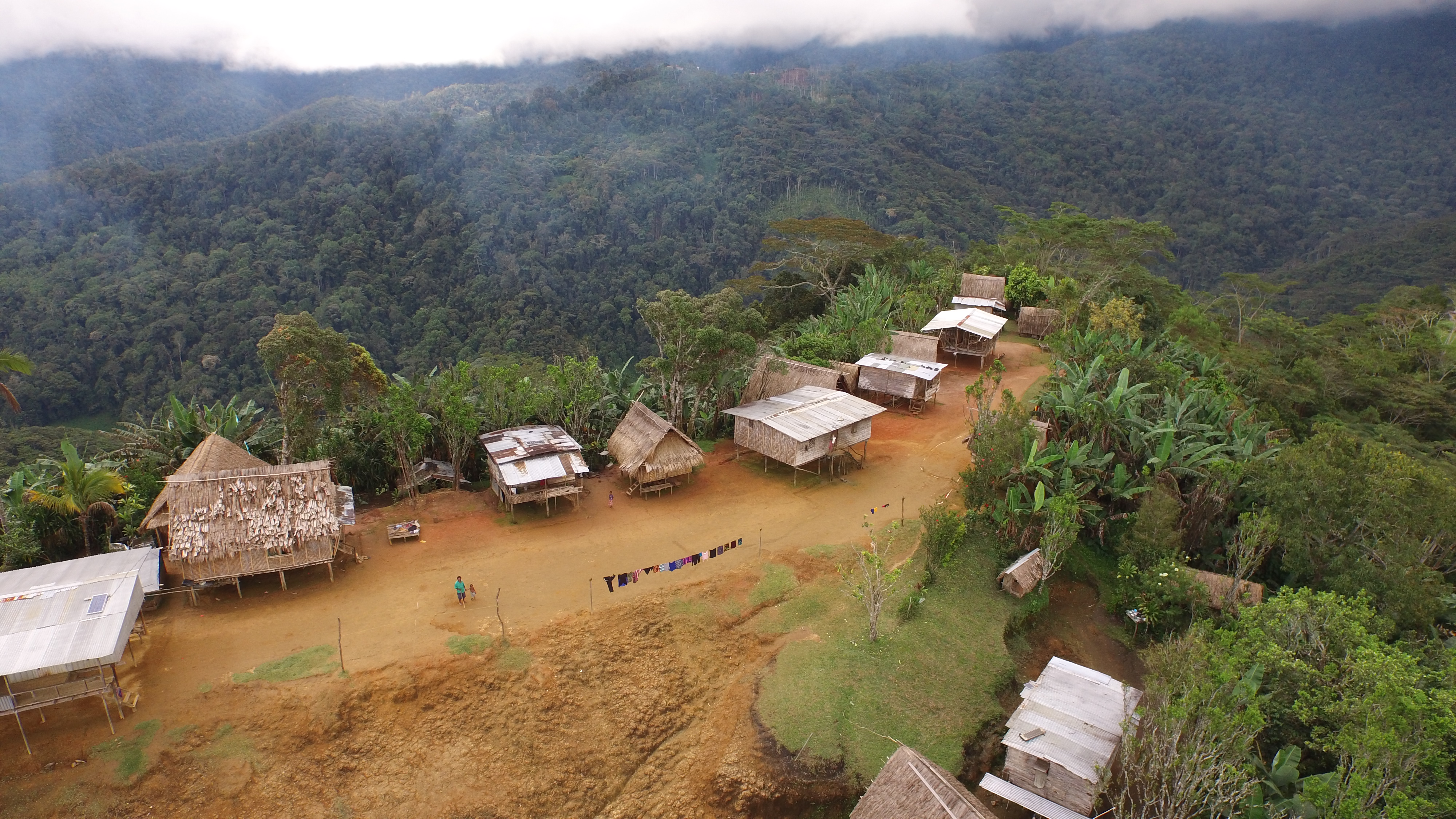 Naduri village aerial view