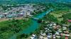 Aerial view of Nadi River in Fiji